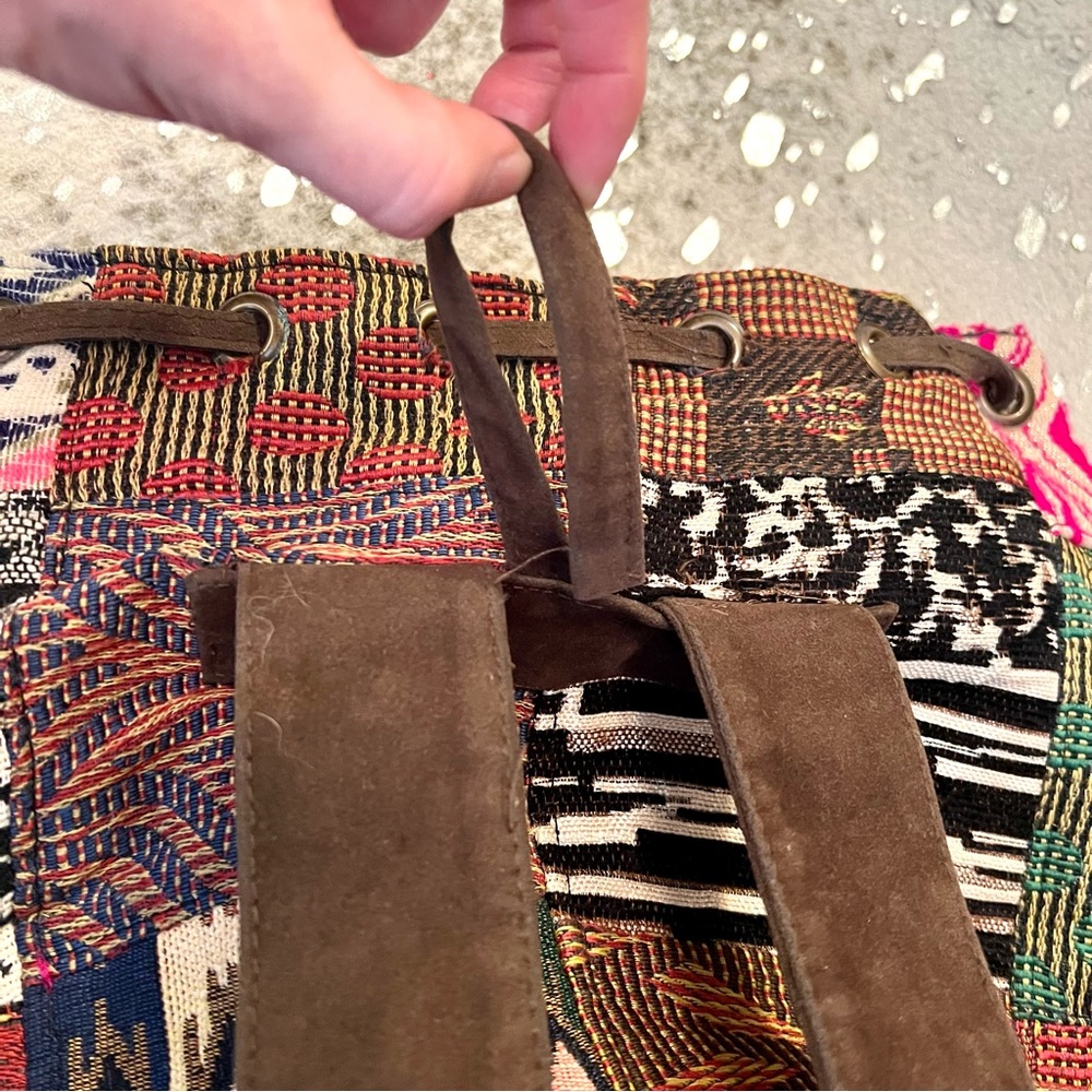 Anthro x RAJ Patchwork Leather Backpack - Picture 14 of 16